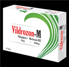 Vildrozon-M Tablets 50/1000Mg (1 Strip = 7 Tablets)