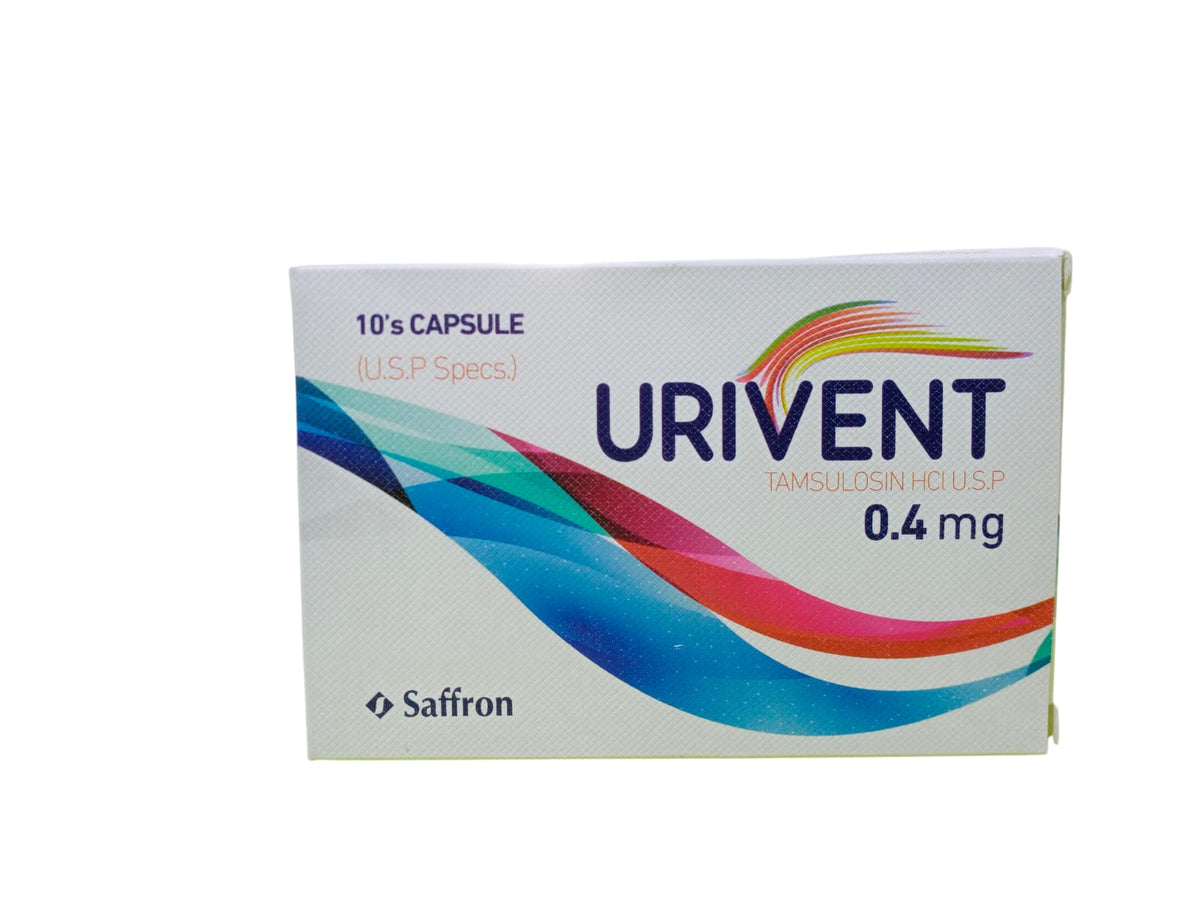 Urivent 0.4mg Capsules (1 Box = 1 Strip) (1 Strip = 10 Capsules)