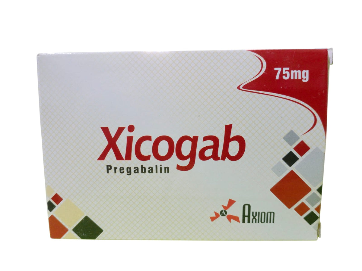 Xicogab 75mg Capsules (1 Strip = 7 Capsules)