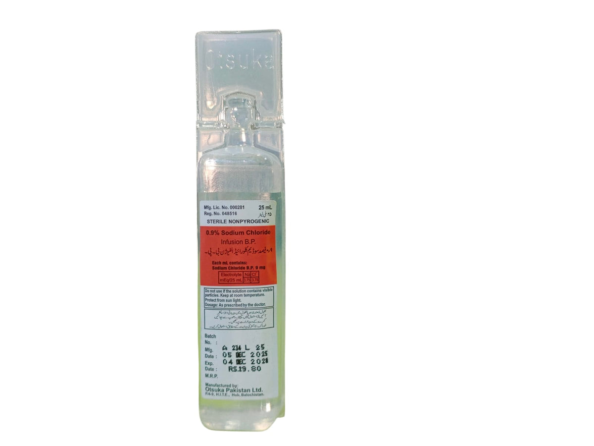 Normal Saline Ampoule 0.9% 25ml