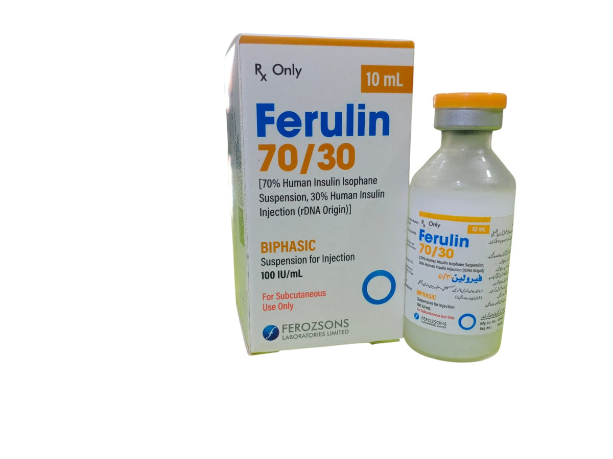 Ferulin 70/30 Insulin 10ml (1 Vial)