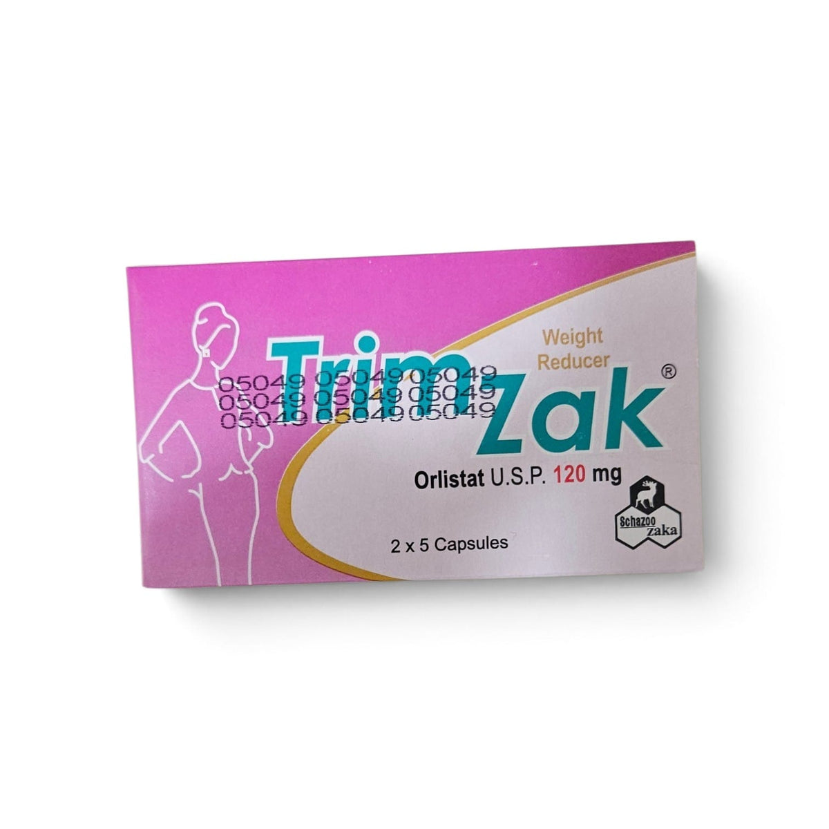 Trim Zak 120mg Capsules (1 Box= 10 Capsules )
