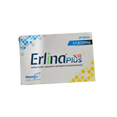 Erlina Tablets 5/2.5/1000mg (1 Strip = 7 Tablets)