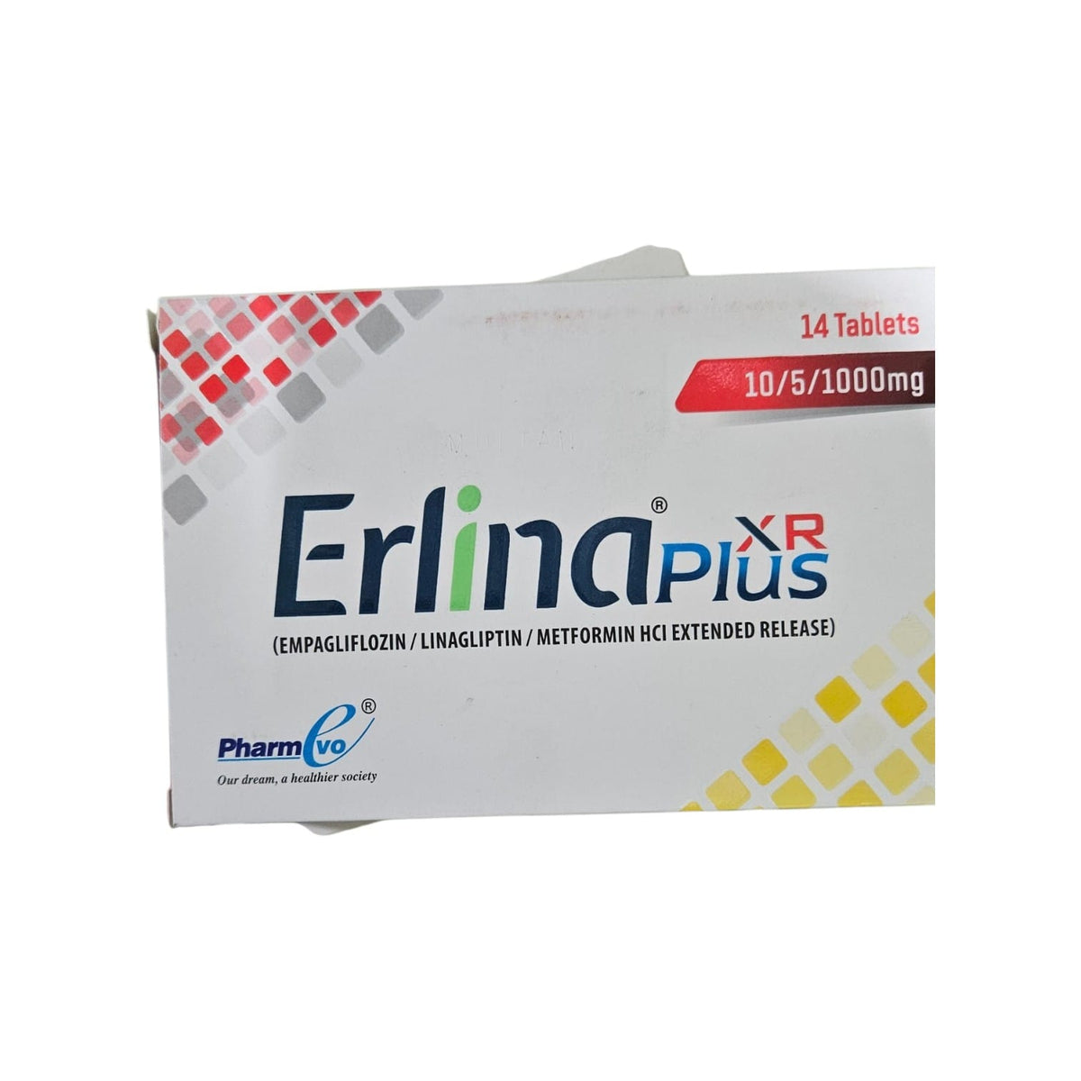 Erlina Tablets 10/5/1000mg (1 Strip = 7 Tablets)