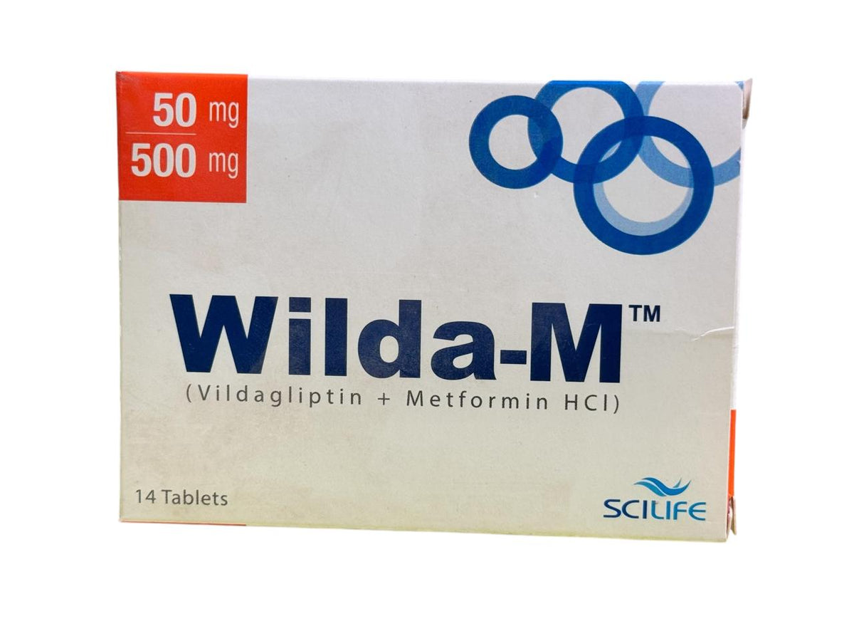 Wilda-M  Tablets 50Mg/500Mg (1 Strip = 7 Tablets)