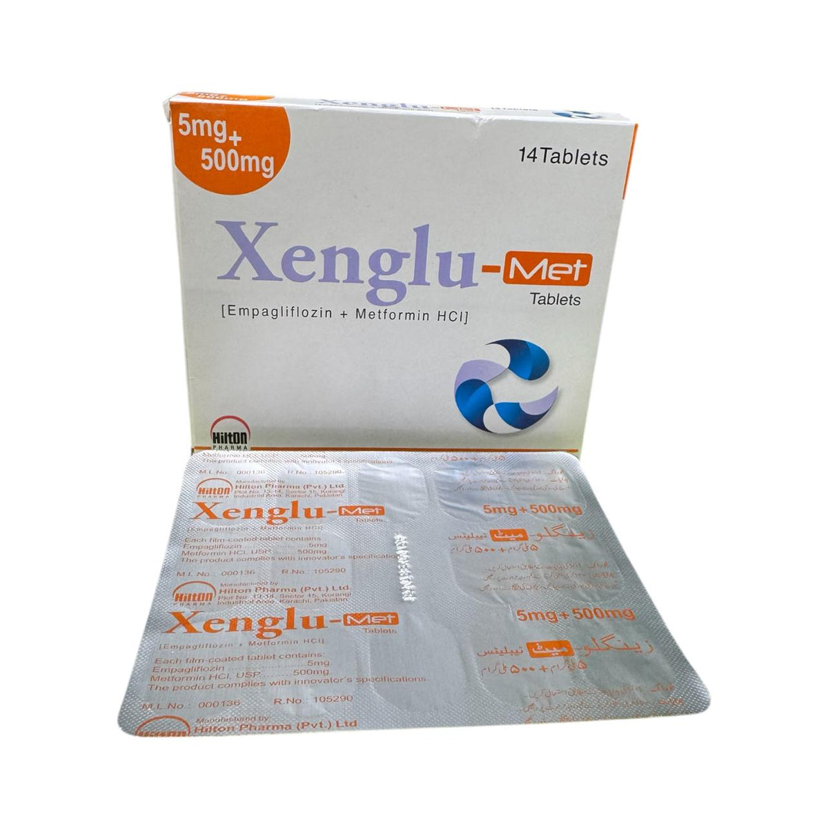 Xenglu-Met Tablets 5/500Mg (1 Box = 14 Tablets)