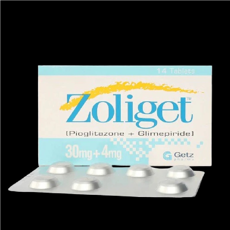 Zoliget Tablets 30Mg/4Mg (1 Strip = 7 Tablets)