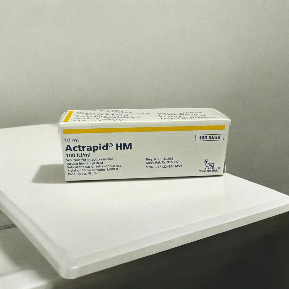 Actrapid Hm Injection 100Iu/Ml 10Ml (1 Box = 1 Injection)