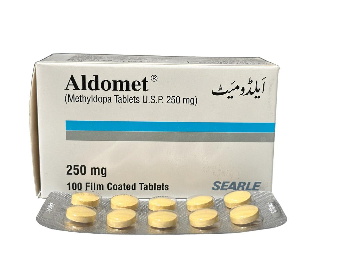 Aldomet 250mg tablet (one strip = 10tablets)