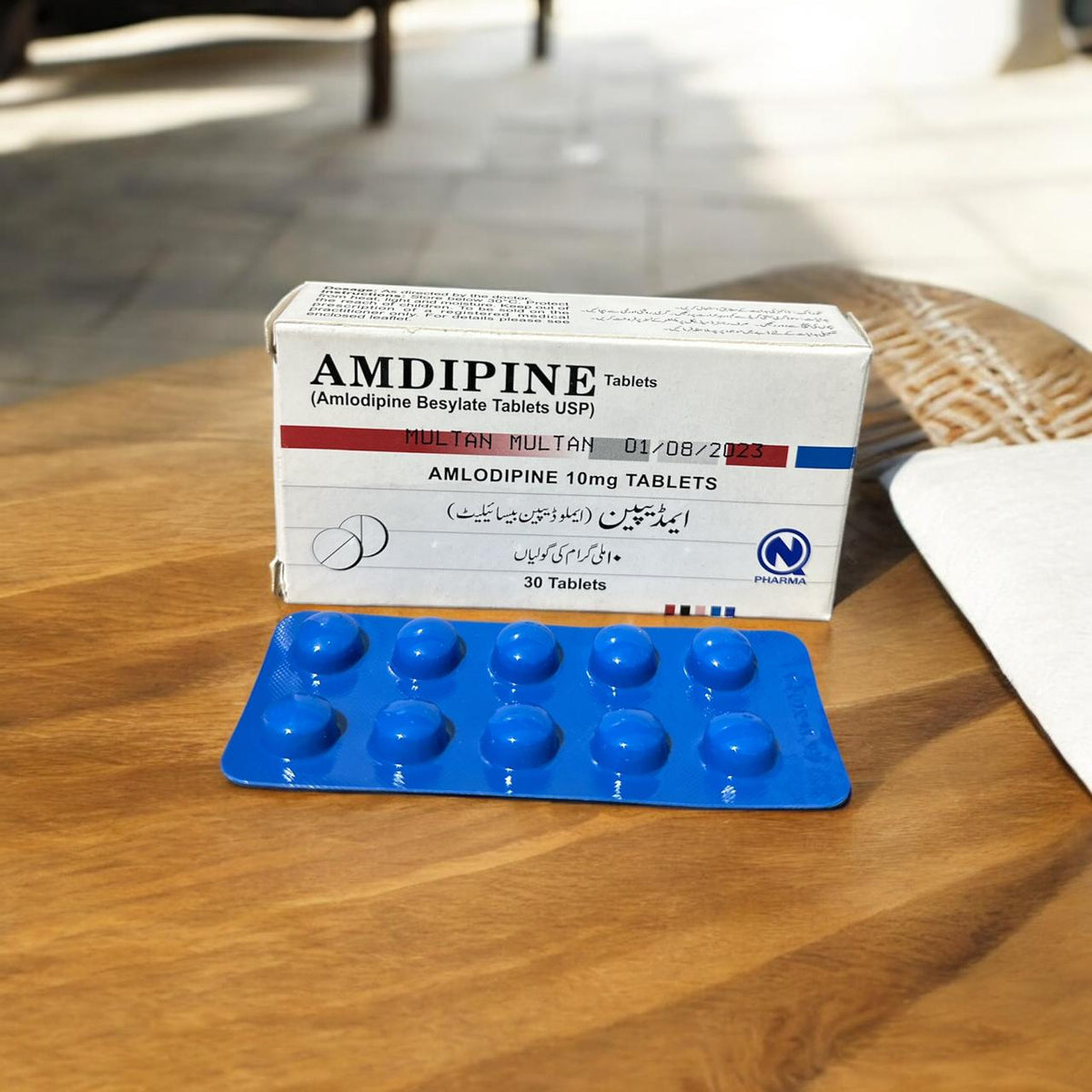 Amdipine 10mg Tablet (1Strip=10Tablets)