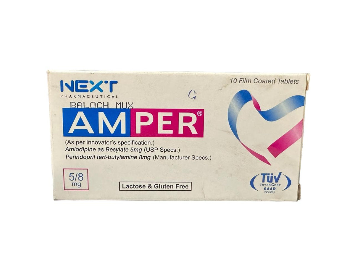 AMPER Tablets 5Mg/8Mg (1 Box = 1 Strip)(1 Strip = 10 Tablets)
