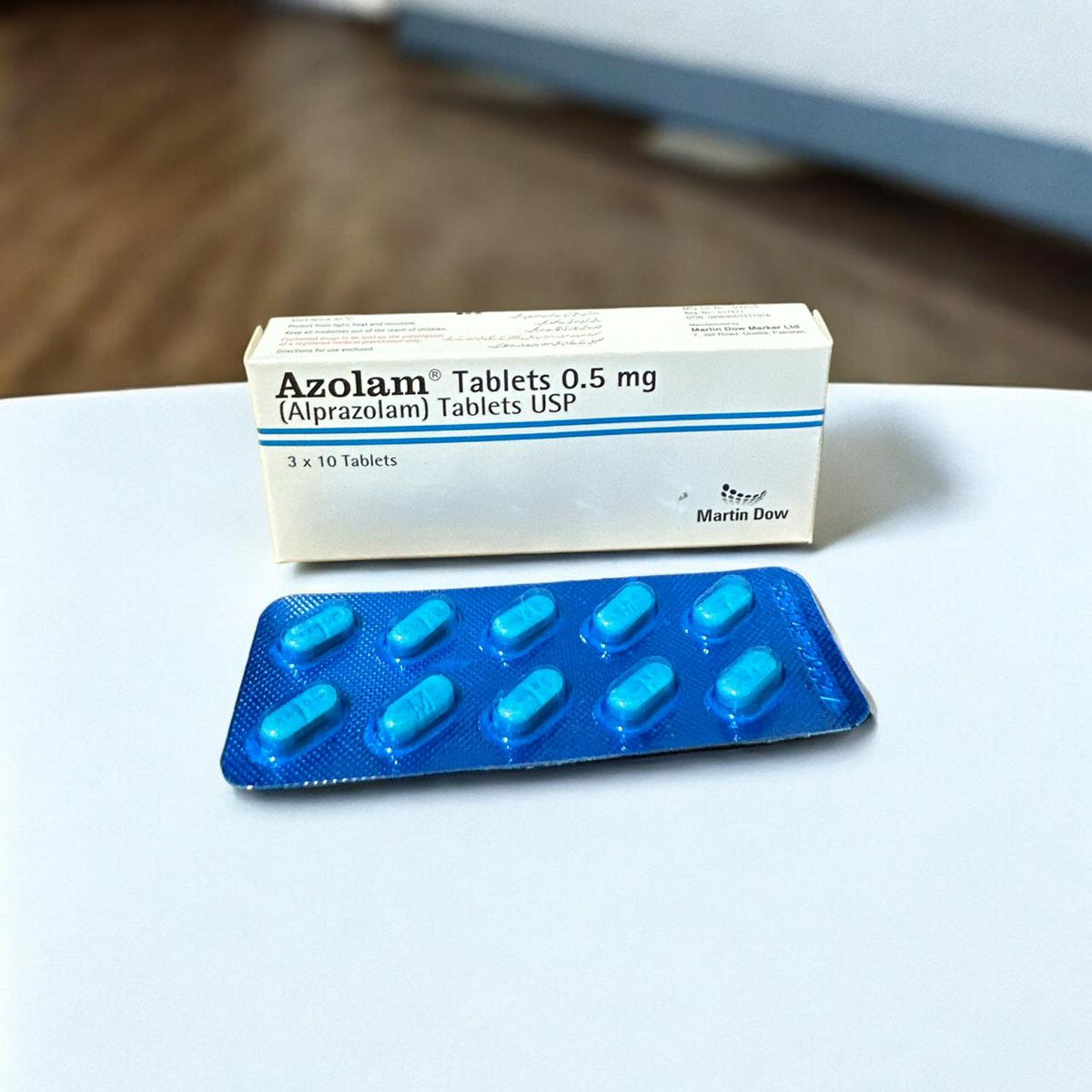 Azolam Tablets 0.5Mg (1 Strip = 10 Tablets)