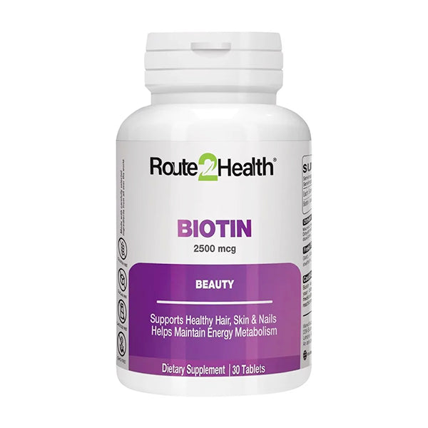 Rout Health Biotin Tablets 2500Mcg (1 Bottle = 30 Tablets)