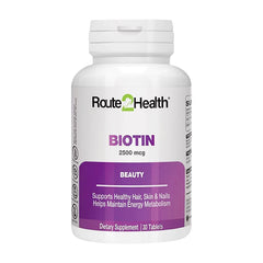 Rout Health Biotin Tablets 2500Mcg (1 Bottle = 30 Tablets)