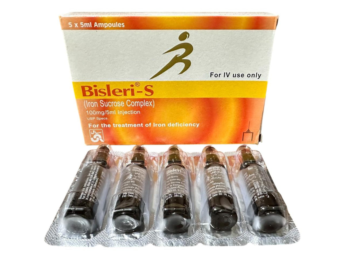 Bisleri-S Iv Injection 100Mg/5Ml (1 Box = 5 Ampoules)