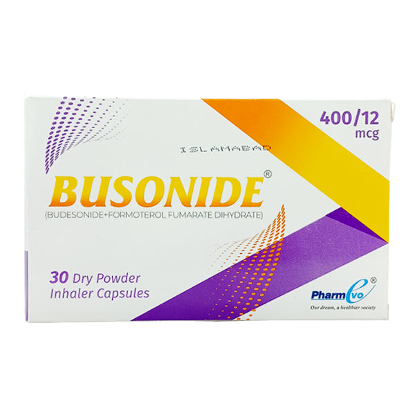 Busonide Capsules 400Mcg+12Mcg (1 Strip = 10 Capsules)