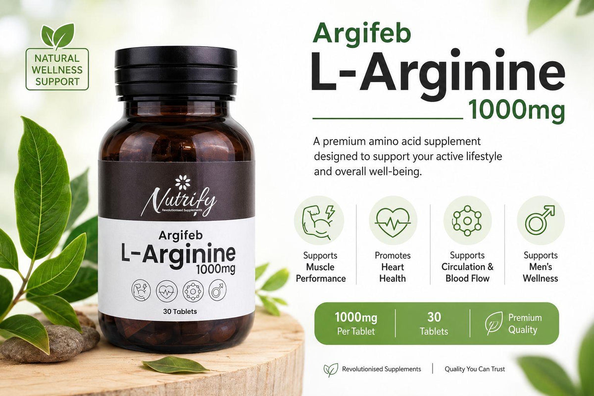 Argifeb L-Arginine 1000mg (1 Bottle = 30 Tablets )