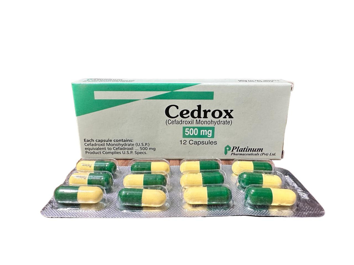 Cedrox Capsules 500Mg (1 Box = 12 Tablets)