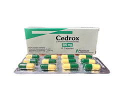 Cedrox Capsules 500Mg (1 Box = 12 Tablets)