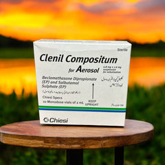 Clenil 2Ml Compositum For Aerosol 0.8Mg+1.6Mg (1 Box = 10 Nebulization Solution)