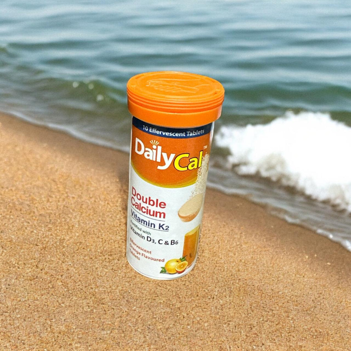 Dailycal Effervescent Orange Flavour Tablets (1 Bottle = 10 Tablets)