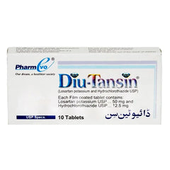 Diu-Tansin Tablets 50/12.5Mg (1 Box = 1 Strip)(1 Strip = 10 Tablets)