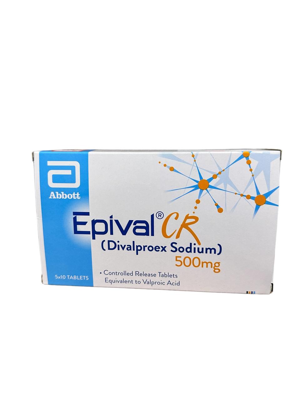 Epival Cr Tablets 500Mg (1 Strip = 10 Tablets)