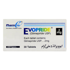 Evopride Tablets 2Mg  (1 Strip = 10 Tablets)