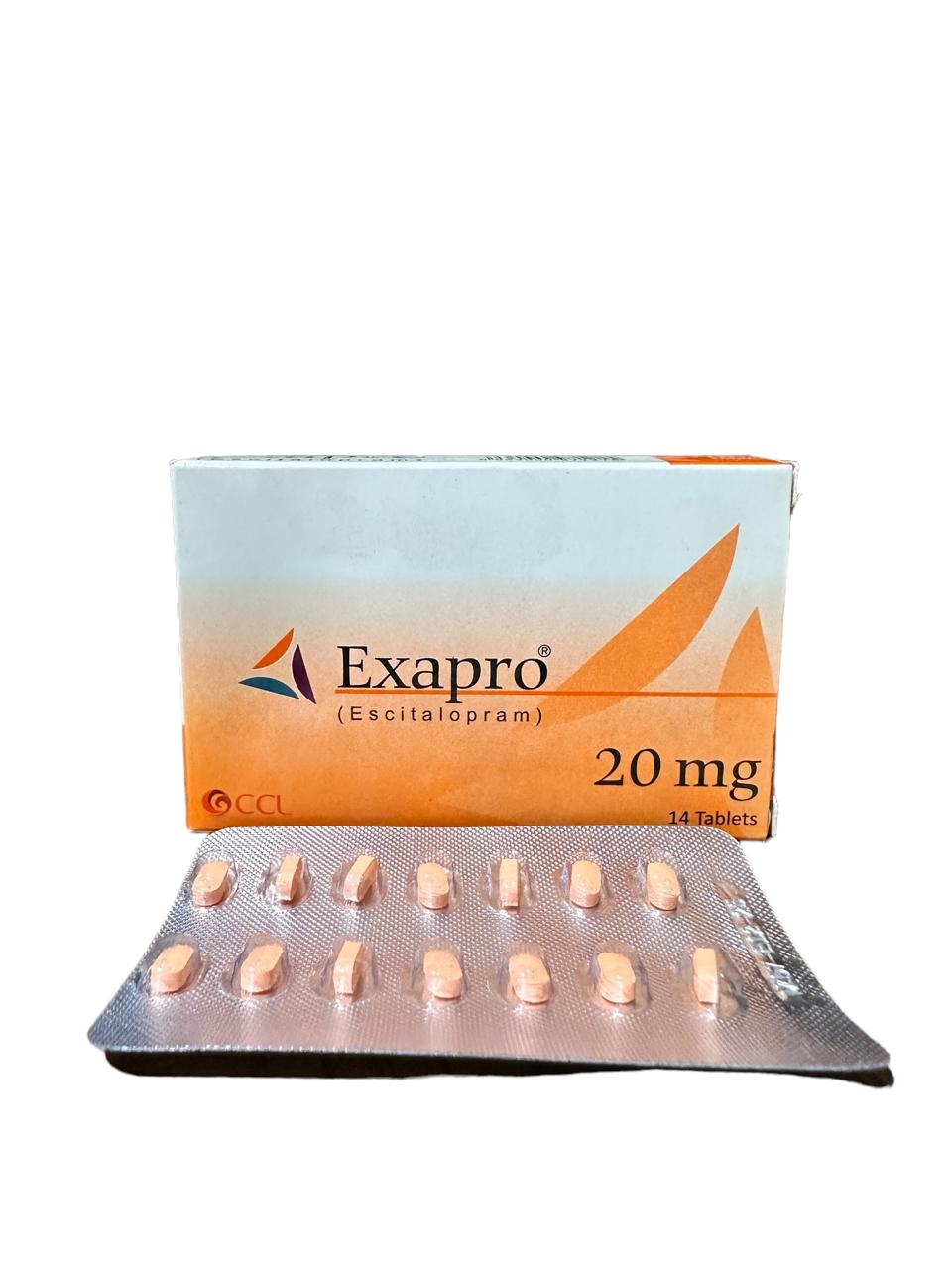 Exapro Tablets 20Mg (1 Box = 1 Strip)(1 Strip = 14 Tablets)