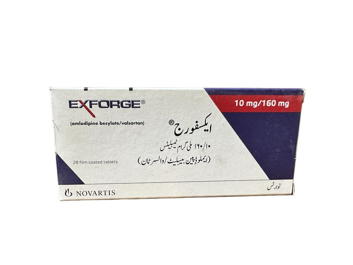 Exforge Tablets 10Mg/160Mg  (1 Strip = 14 Tablets)