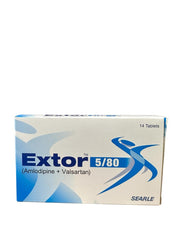 Extor Tablets 5/80Mg (1 Box = 1 Strip)(1 Strip = 14 Tablets)
