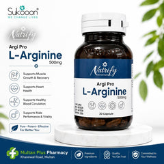 Argi-Pro (L-Arginine Tablets 500MG) (1 Bottle = 30 Tablets )