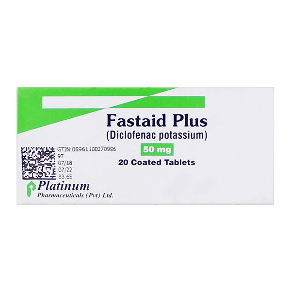 Fastaid Plus Tablets 50Mg  (1 Strip = 10 Tablets)