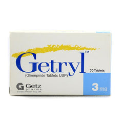 Getryl Tablets 3Mg  (1 Strip = 10 Tablets)