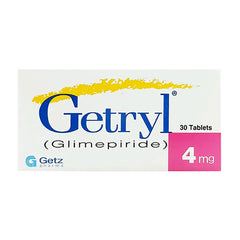 Getryl Tablets 4Mg ( (1 Strip = 10 Tablets)