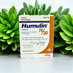 Humulin 70/30 Injection 100Iu/Ml Cartridges (1 Box = 5 Cartridges)