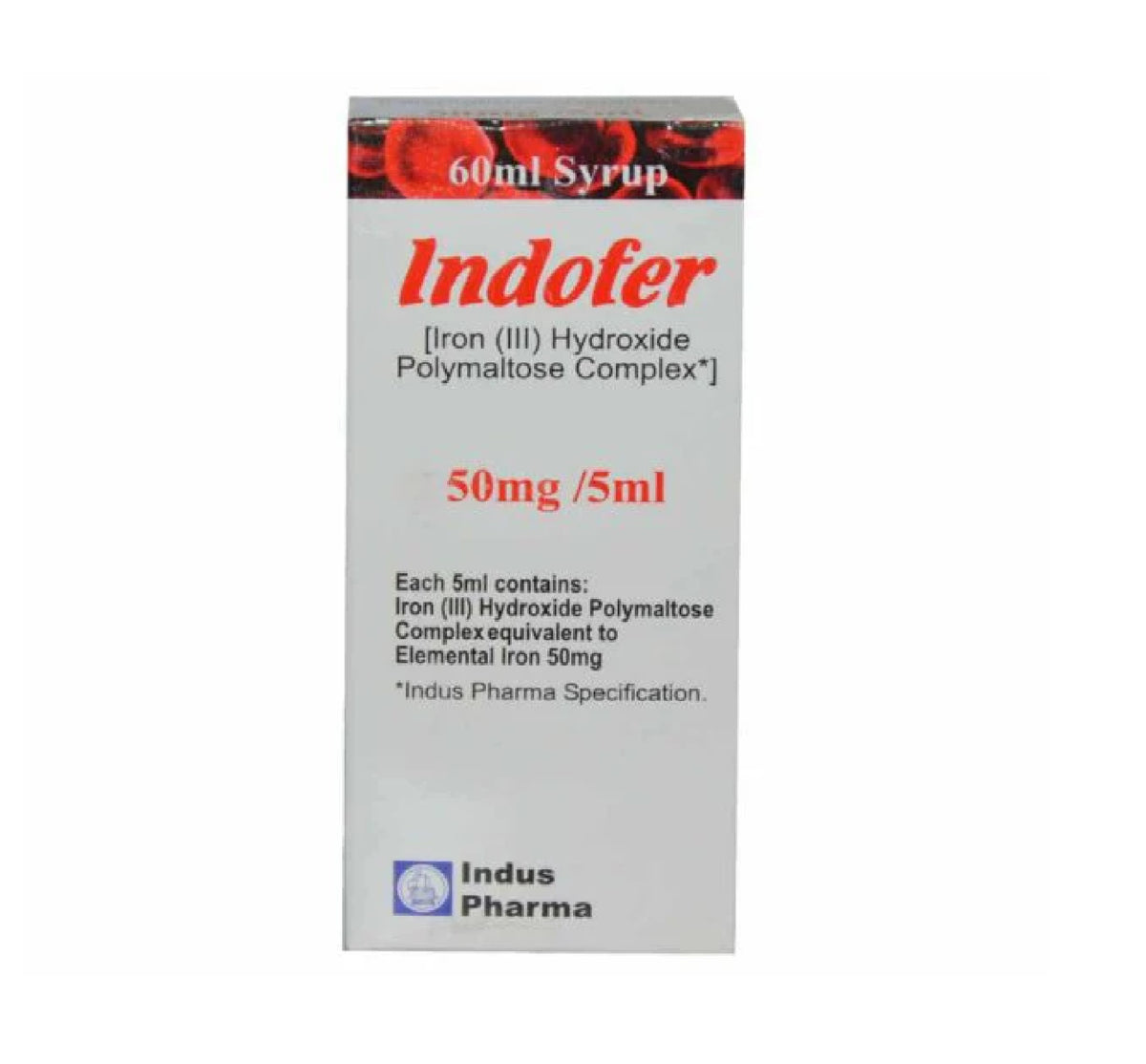 Indofer 60Ml Syrup 50Mg/5Ml