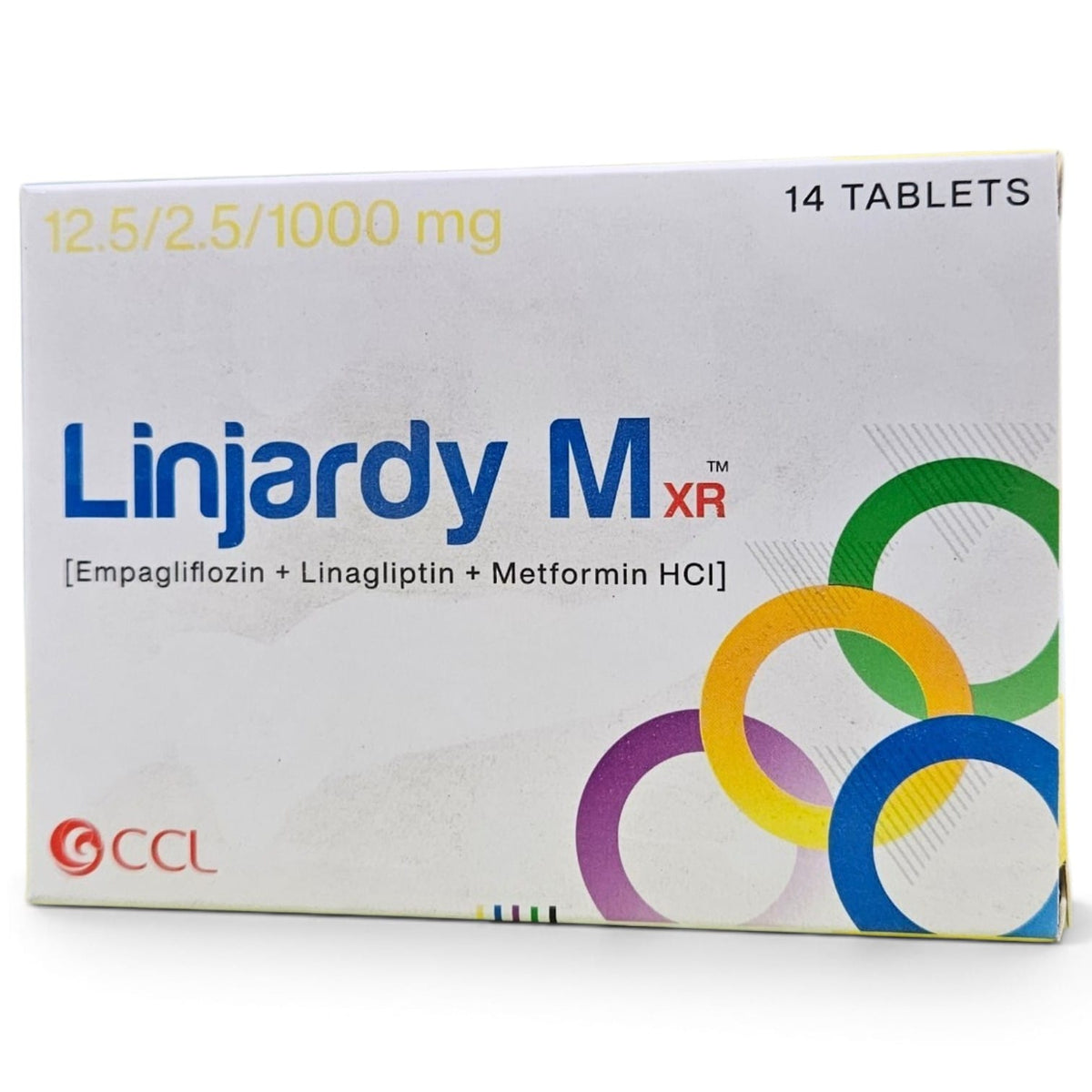 Linjardy M XR 12/2.5/1000mg Tablet (1 Strip = 7 Tablets)