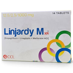 Linjardy M XR 12/2.5/1000mg Tablet (1 Strip = 7 Tablets)