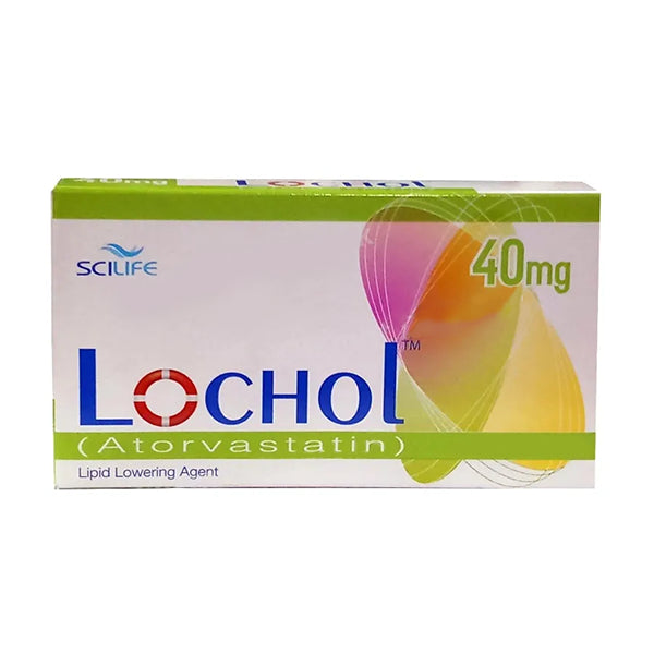 Lochol Tablets 40Mg (1 Box = 1 Strip)(1 Strip = 15 Tablets)