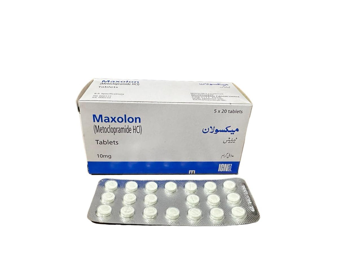 Maxolon Tablets 10Mg (1 Strip = 20 Tablets)