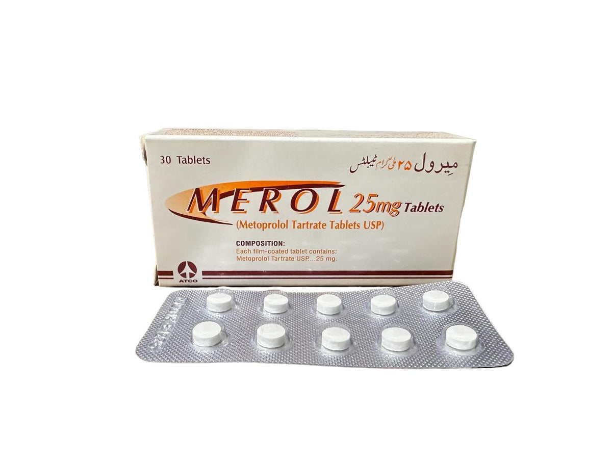 Tab Merol Merol Tablets 25Mg (1 Strip = 10 Tablets) – Multan Plus Pharmacy