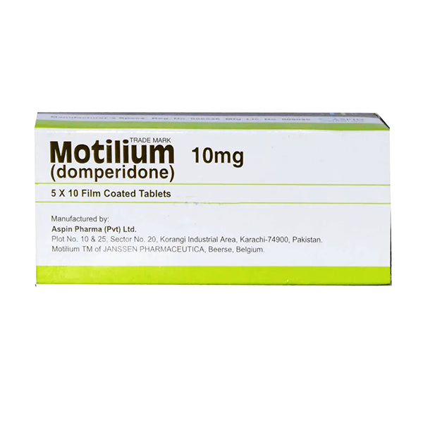 Motilium Tablets 10Mg (1 Strip = 20 Tablets)