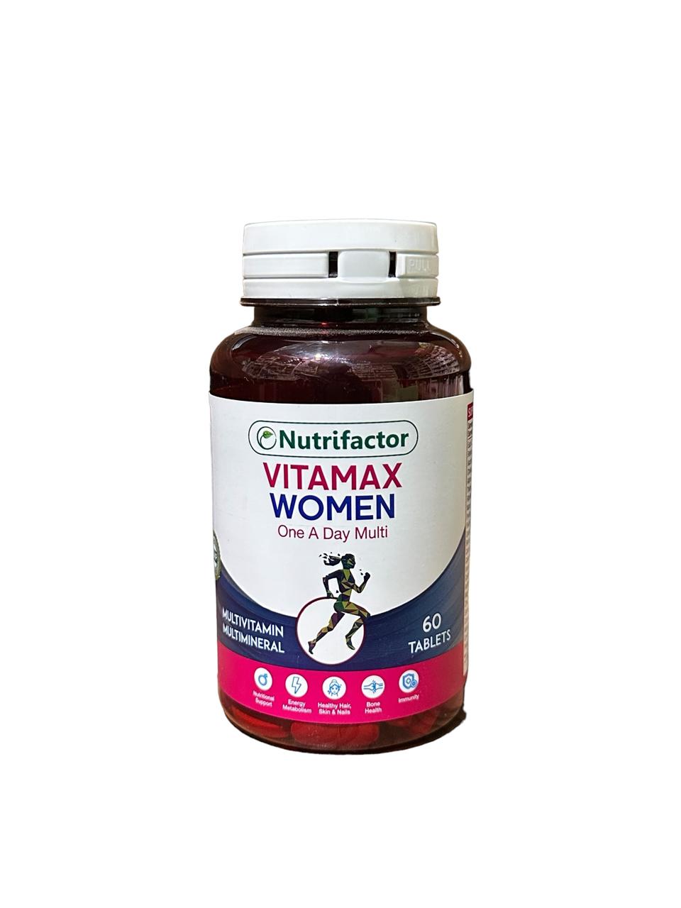 Nutrifactor Vitamax Women One A Day Multi Tablets (1 Bottle = 60 Tablets)