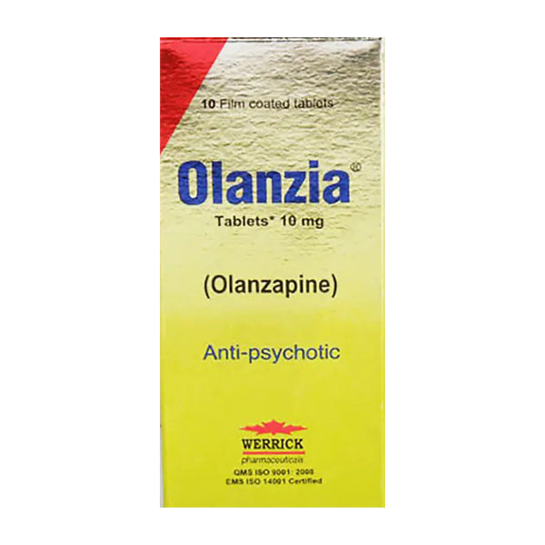 Olanzia Tablets 10Mg (1 Box  = 10 Tablets)