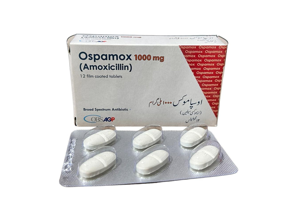 Ospamox Tablets 1000Mg (1 Strip = 6 Tablets)