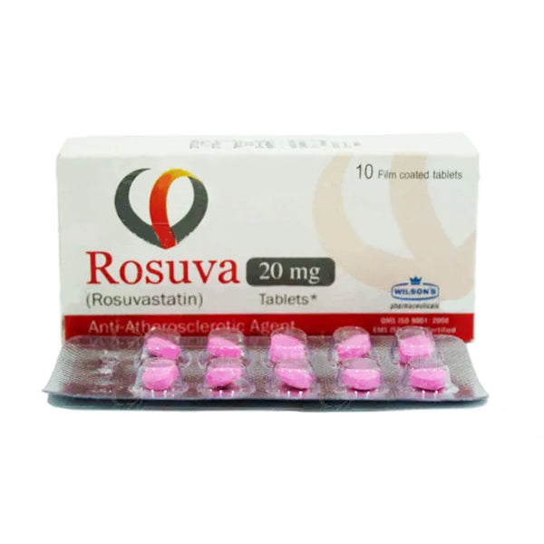 Rosuva Tablets 20Mg (1 Box = 1 Strip)(1 Strip = 10 Tablets)