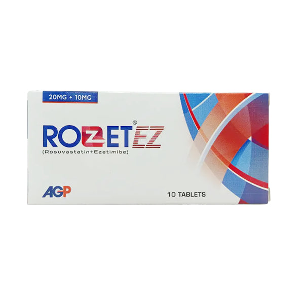 Rozet Ez Tablets 20Mg/10Mg (1 Box = 1 Strip)(1 Strip = 10 Tablets)