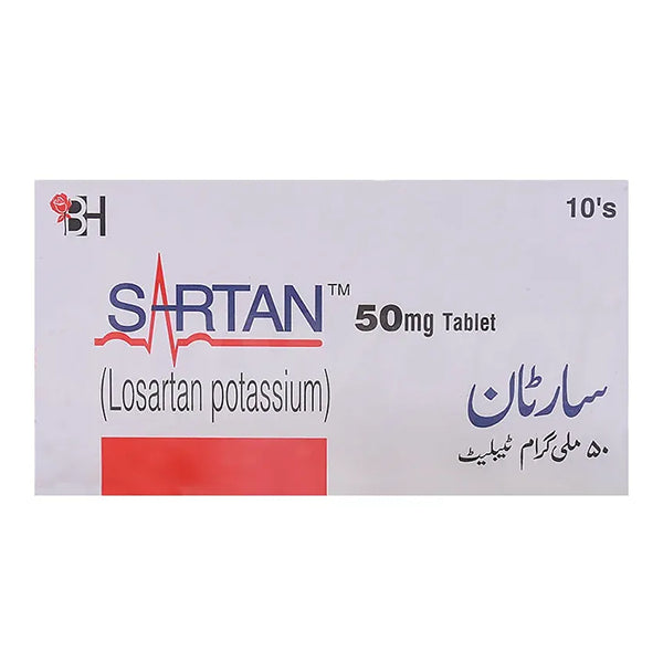Sartan Tablets 50Mg (1 Box = 10 Tablets)