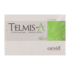 Telmis-A Tablets 5Mg/40Mg (1 Box  = 14 Tablets)